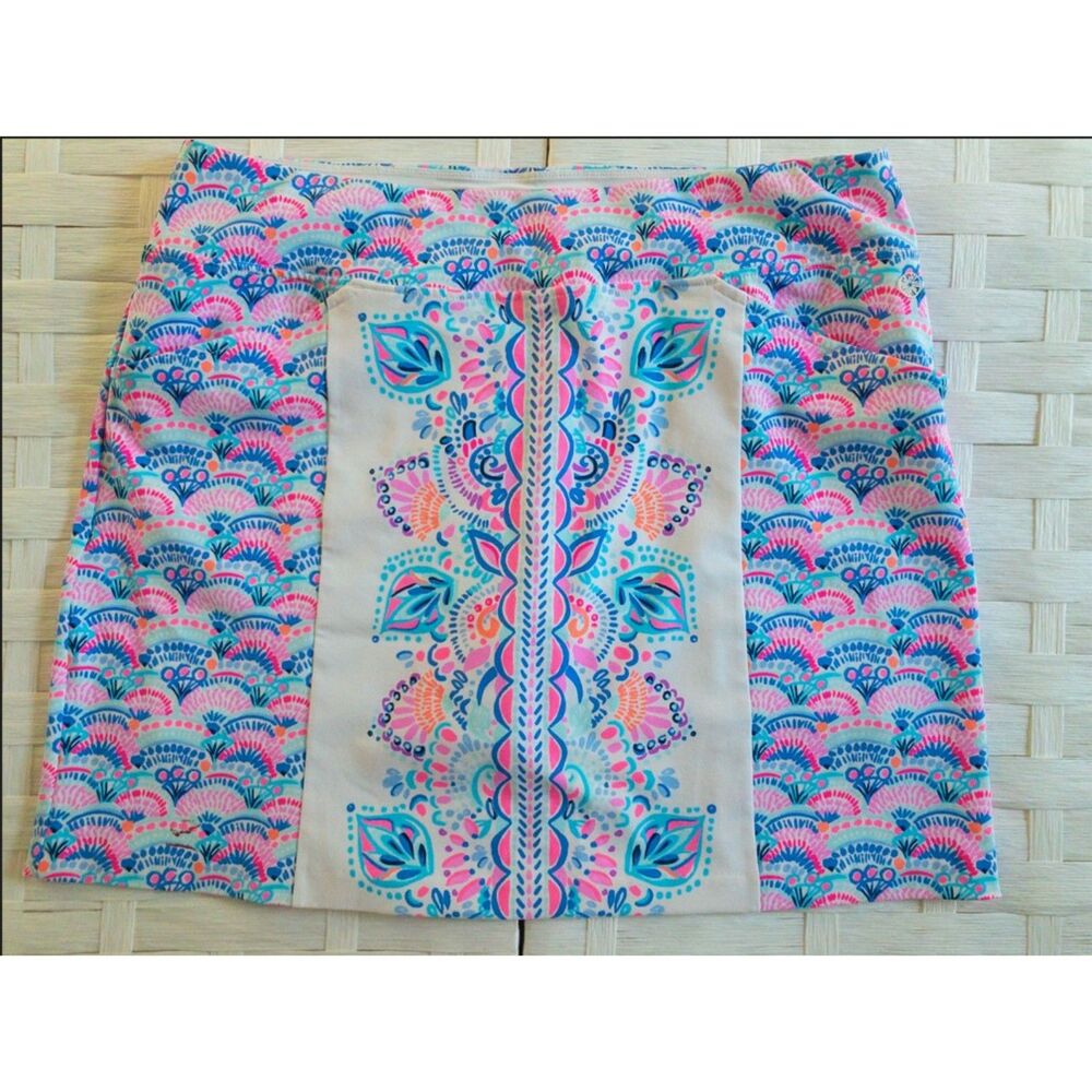 Lilly Pulitzer Luxletic Monica Skort Chic Retreat Golf Pickleball Tennis Size 16